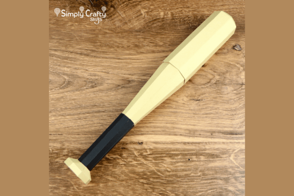 3D SVG Baseball Bat Box for Sports Branding