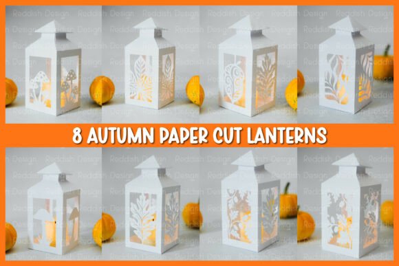 8 3D Autumn Lantern SVG: Fall Branding Review