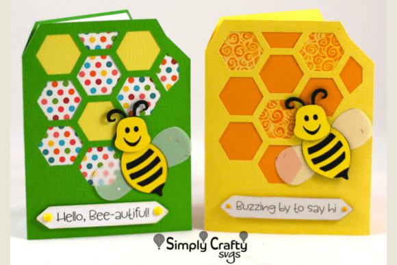 Busy Bee Card SVG: 3D Pop-Up Cards for Branding