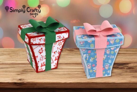 Curved Present 3D SVG for Birthdays & Sales