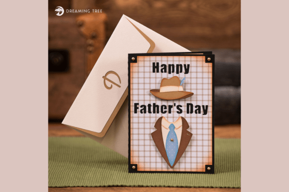 Fedora Hat Card SVG: 3D Greeting Cards for Branding