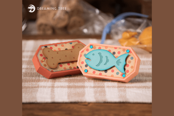 Fish and Bone Treat Boxes SVG: 3D Objects Review