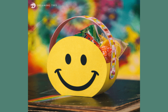 Happy Face Bag 3D SVG for Life Events And Celebrations