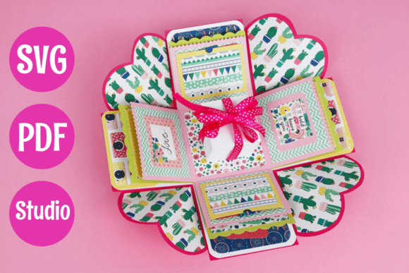 Layered Explosion Box 3D SVG for Mother's Day
