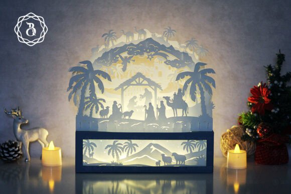 Nativity of Jesus Paper Cut Lamp SVG Review