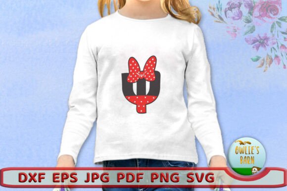 Polka-dot Monogram Greek Letter Psi: 3D SVG for Birthdays