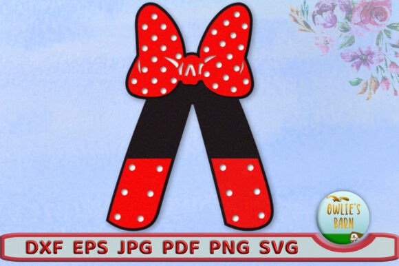 Polka-Dot Monogram Lambda 3D SVG for Birthdays