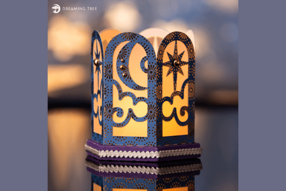 Starry Night Tea Light: 3D SVG Freebies Review