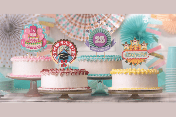 Top It Off SVG Bundle: 3D SVG for Birthdays