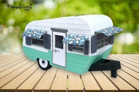 Vintage Camper 3D SVG for Father’s Day Design